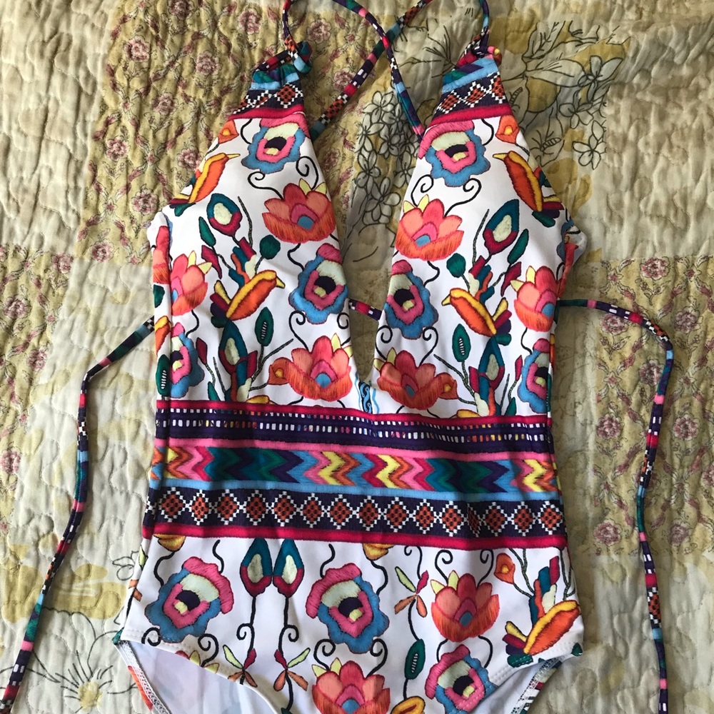 One piece bathing suit